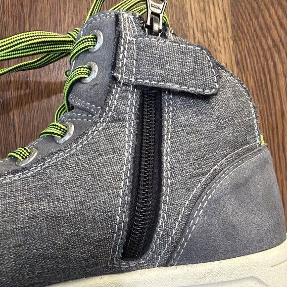 Iron Jias | JIA-016 Grey Denim Casual Motorcycle Riding Sneakers Size Men's 10 - Picture 3 of 16